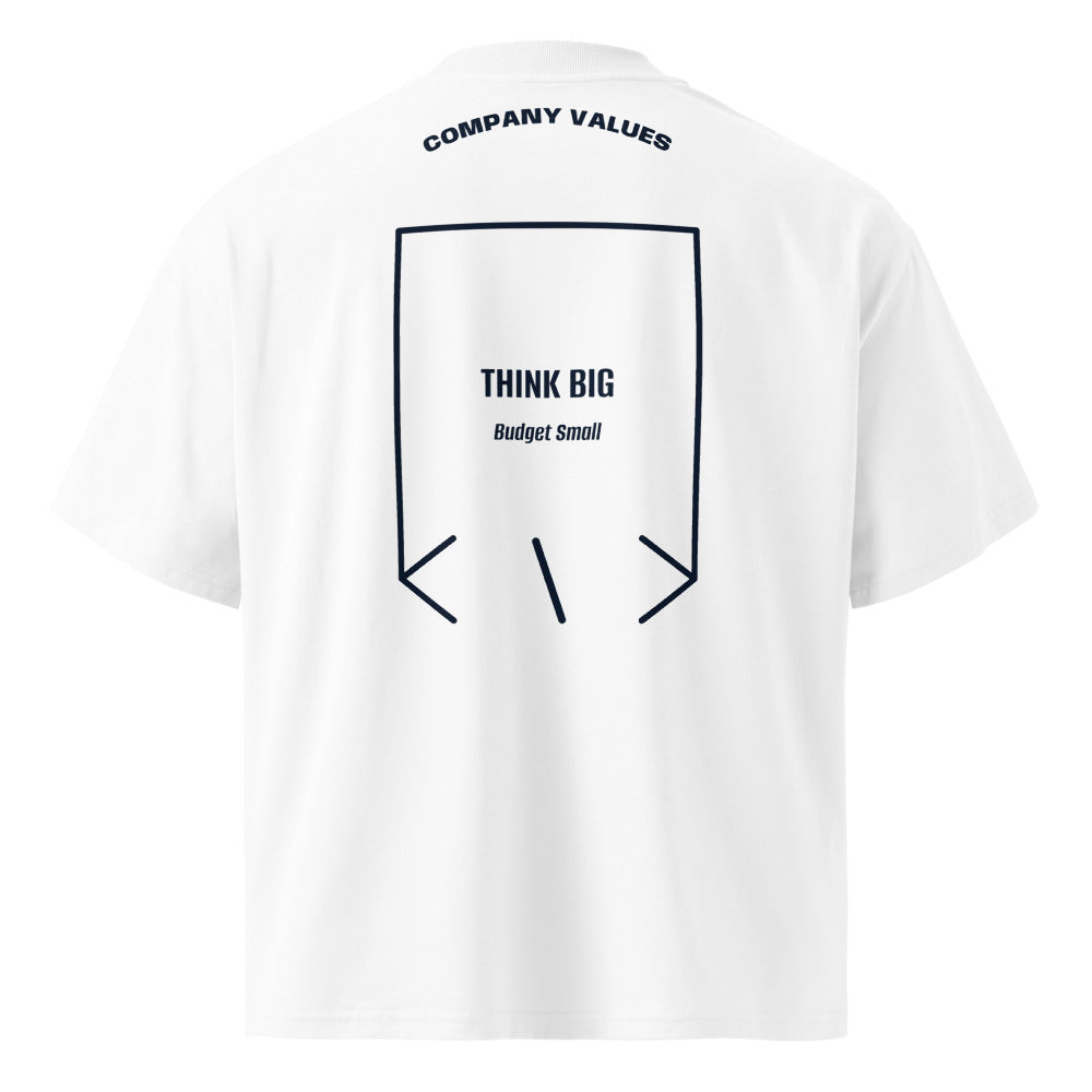 Think Big — White French Navy back mockup