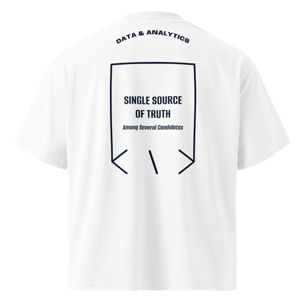 Single Source Of Truth — White French Navy back mockup