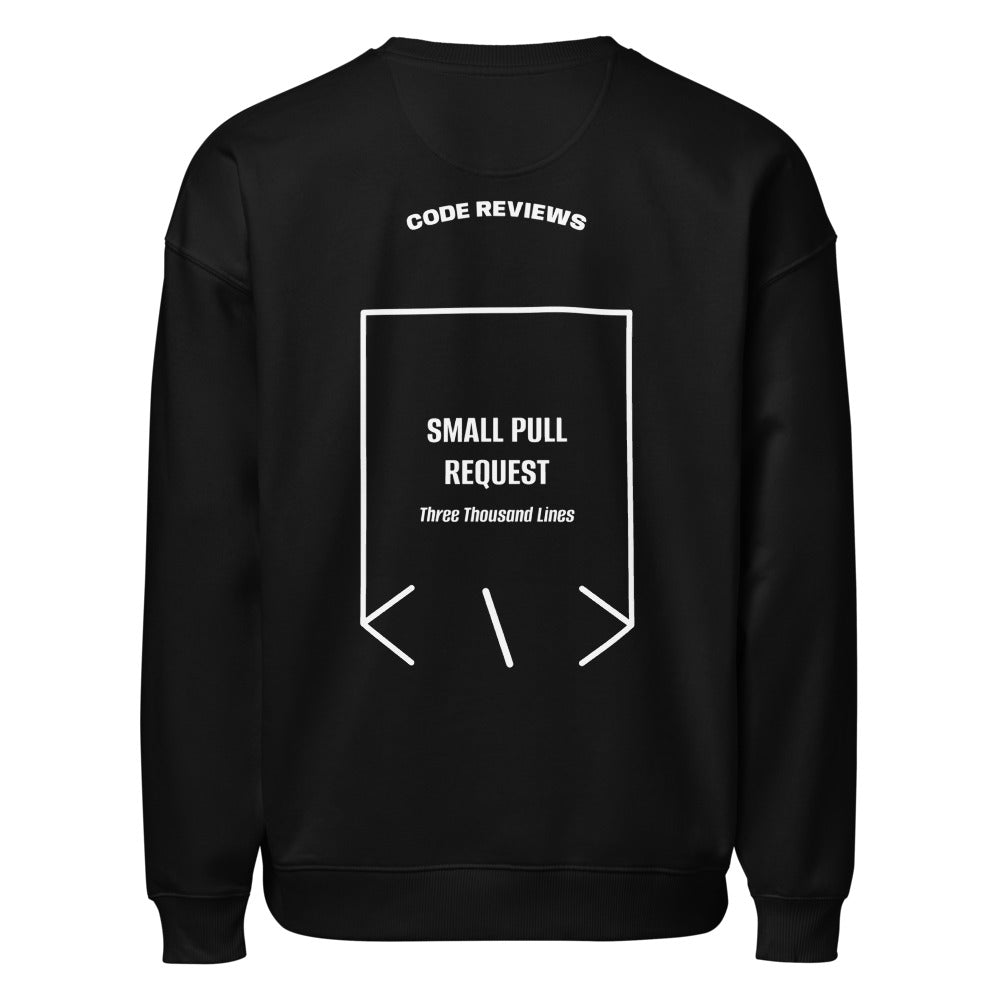 Small Pull Request — Black White back mockup