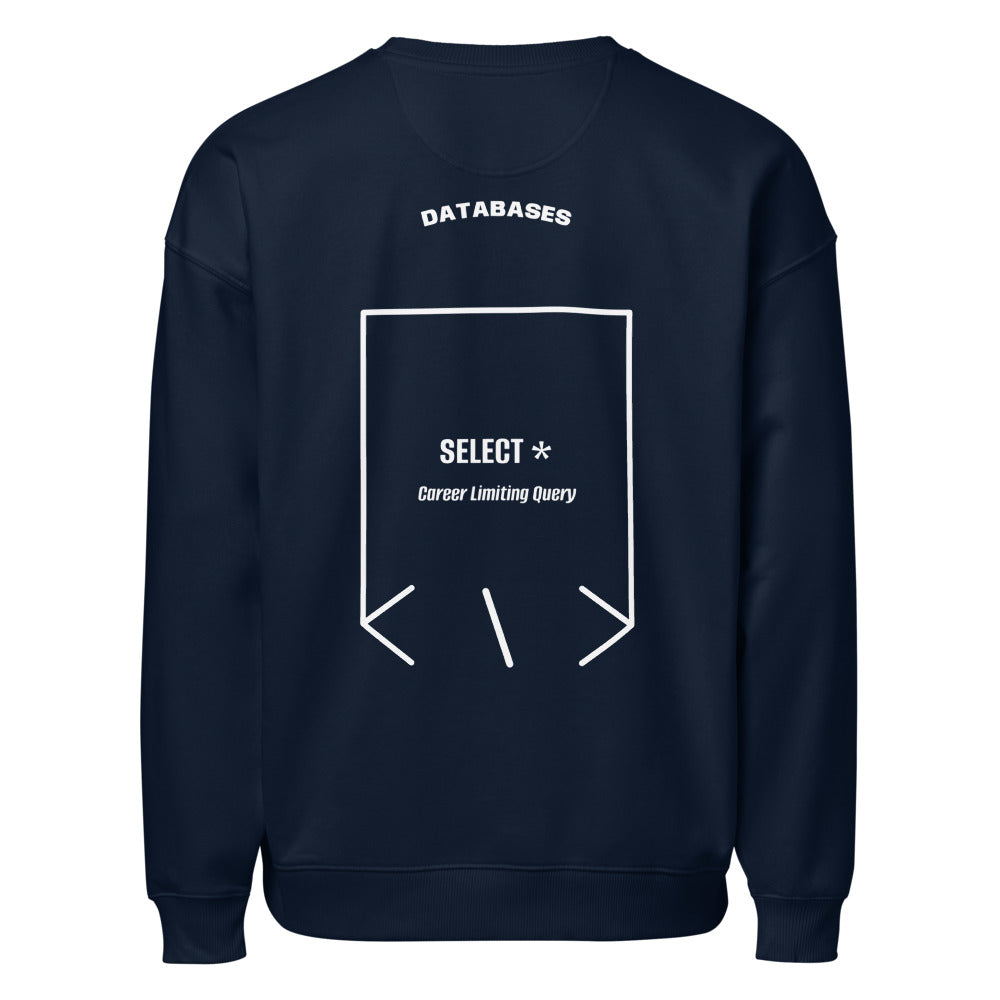 SELECT * — French Navy White back mockup