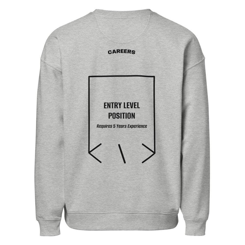 Entry Level Position — Heather Grey Black back mockup