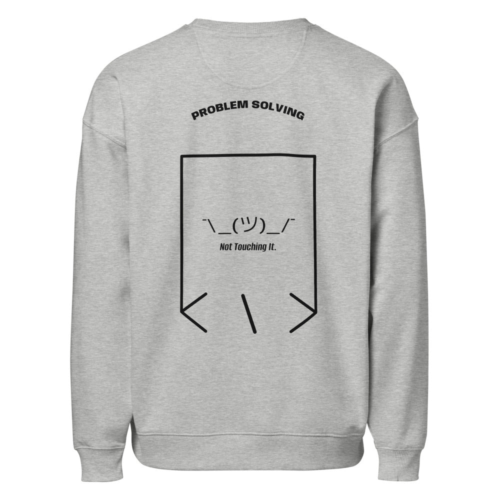 ¯\_(ツ)_/¯ — Heather Grey Black back mockup