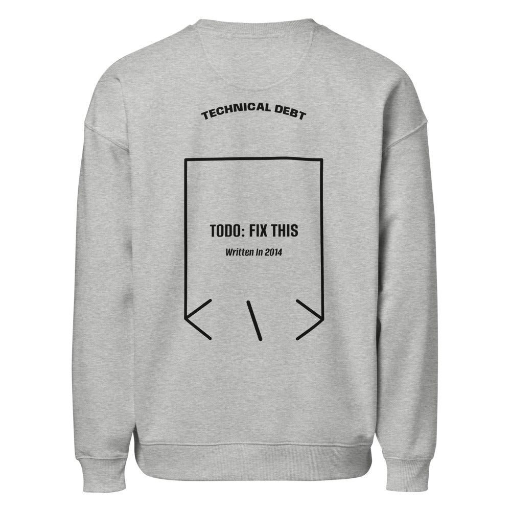 TODO: Fix This — Heather Grey Black back mockup