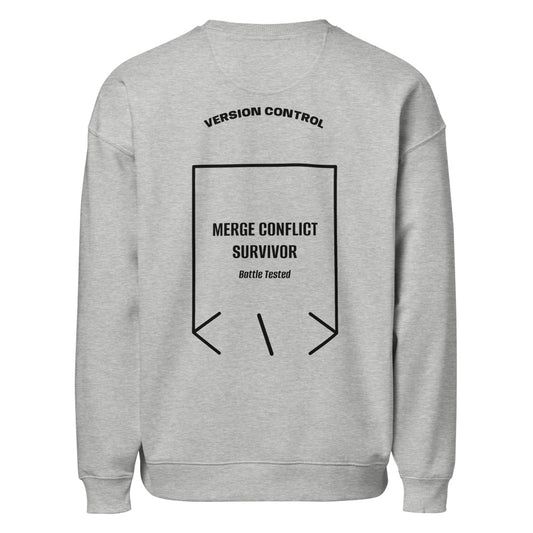 Merge Conflict Survivor — secondary back mockup
