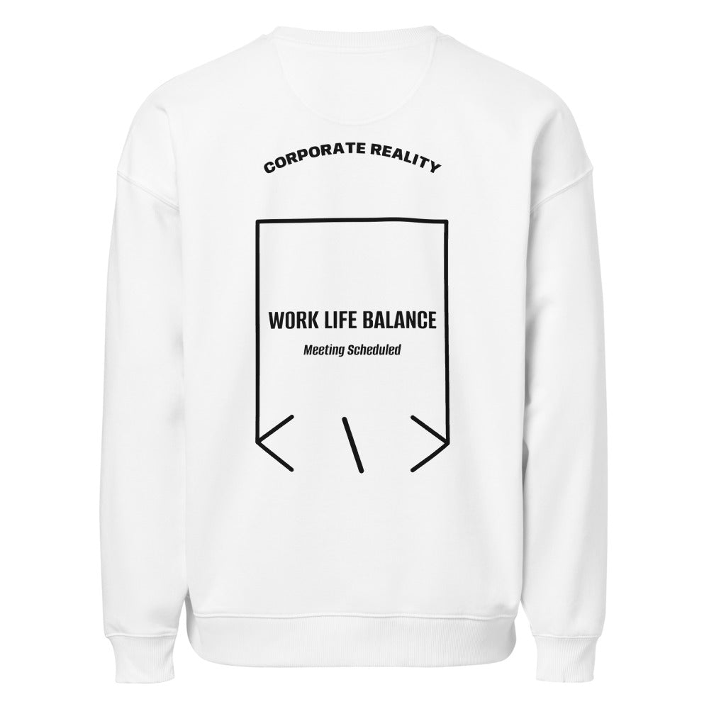 Work Life Balance — White Black back mockup