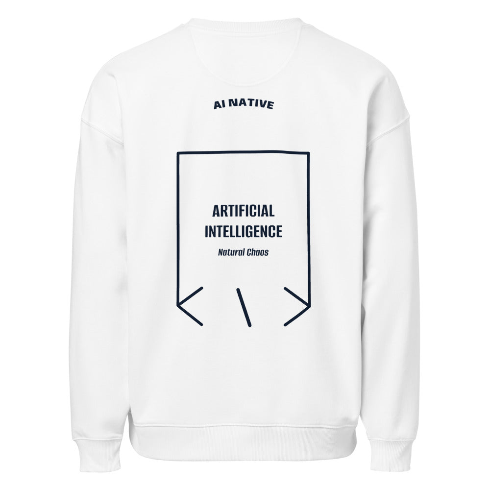Artificial Intelligence — White French Navy back mockup