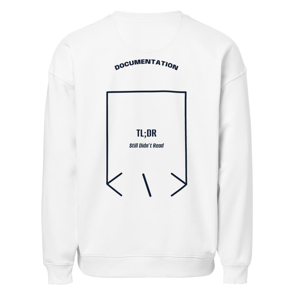 TL;DR — White French Navy back mockup