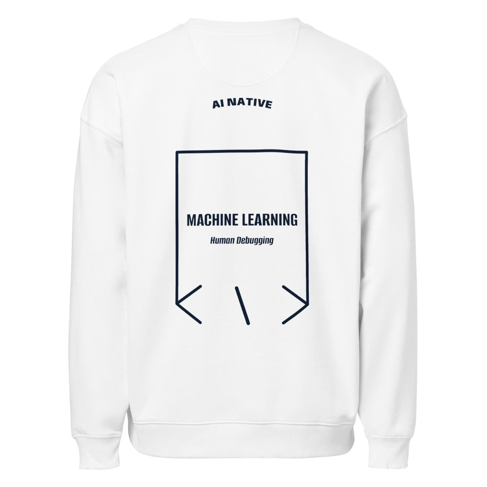 Machine Learning — White French Navy back mockup