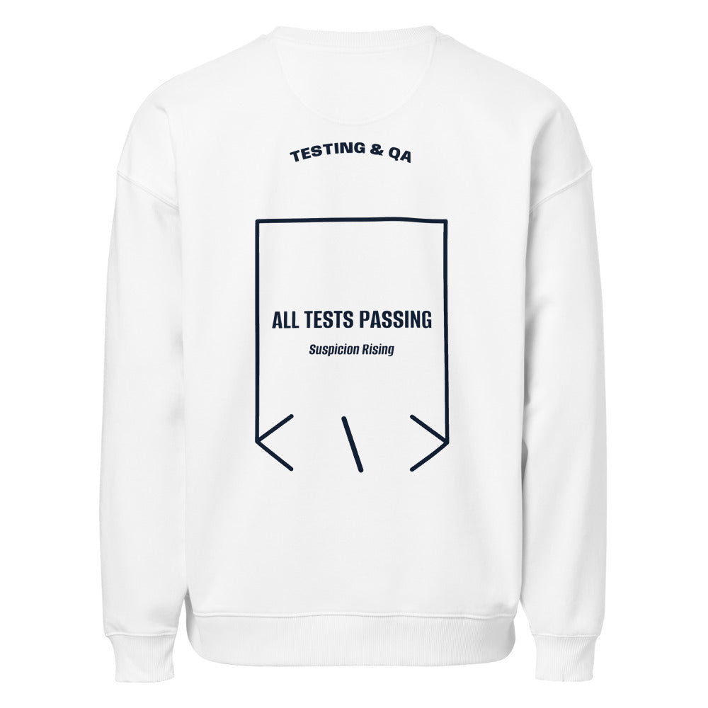 All Tests Passing — secondary back mockup