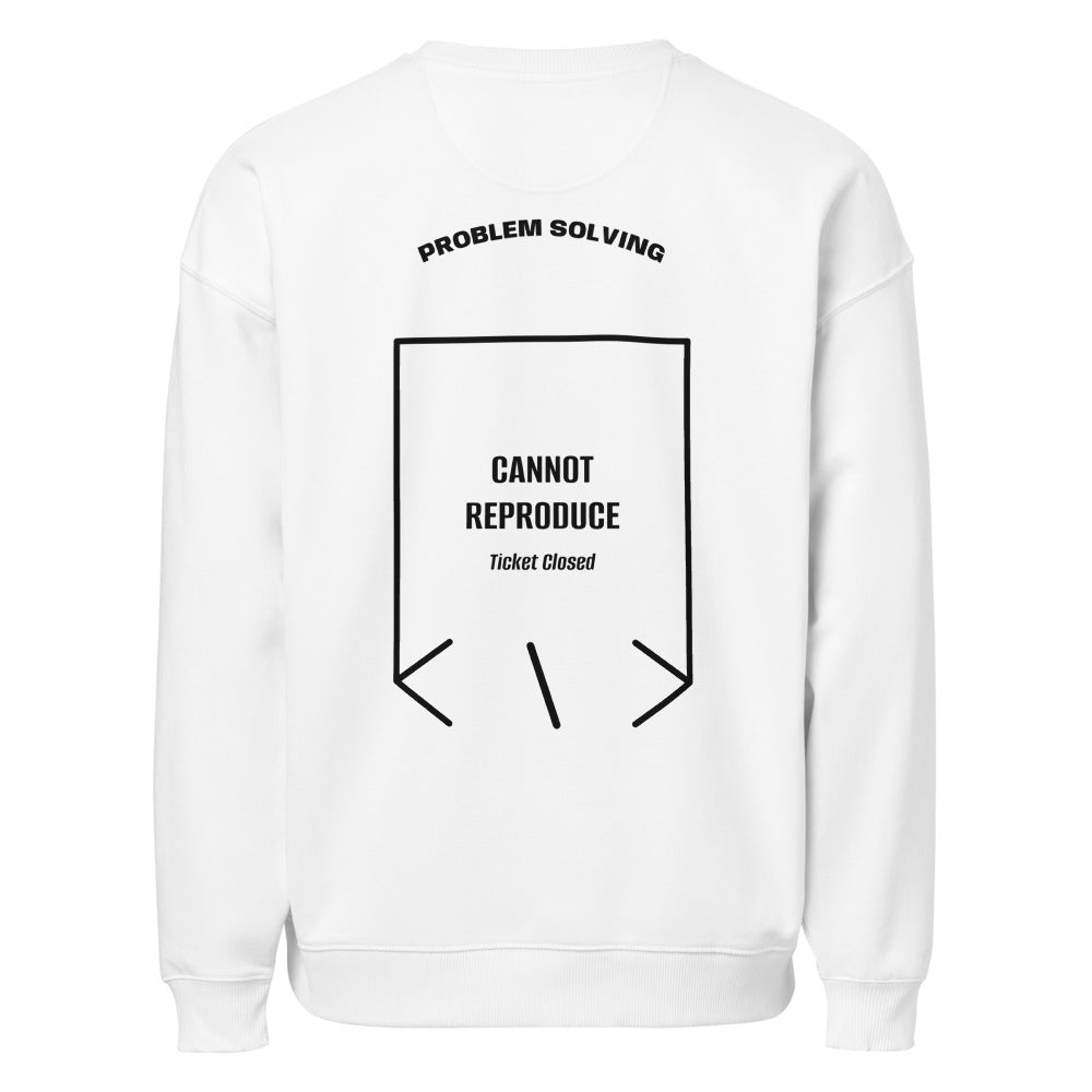 Cannot Reproduce — White Black back mockup