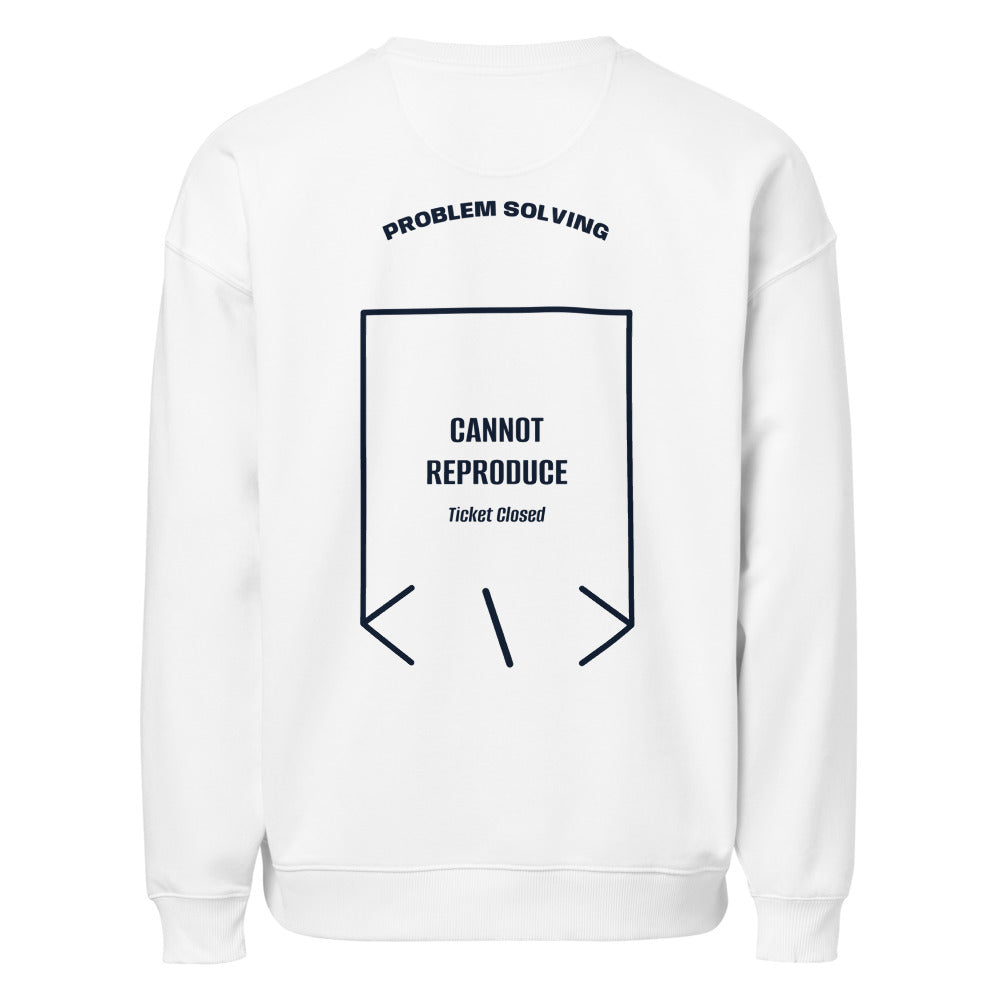 Cannot Reproduce — White French Navy back mockup