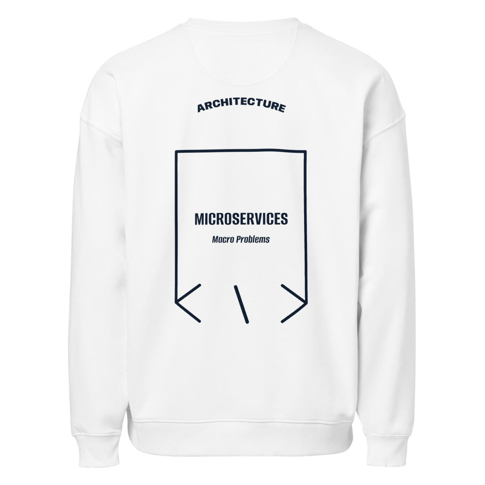 Microservices — White French Navy back mockup