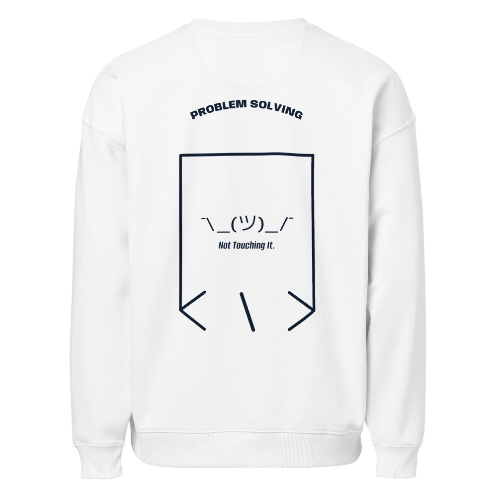 ¯\_(ツ)_/¯ — White French Navy back mockup
