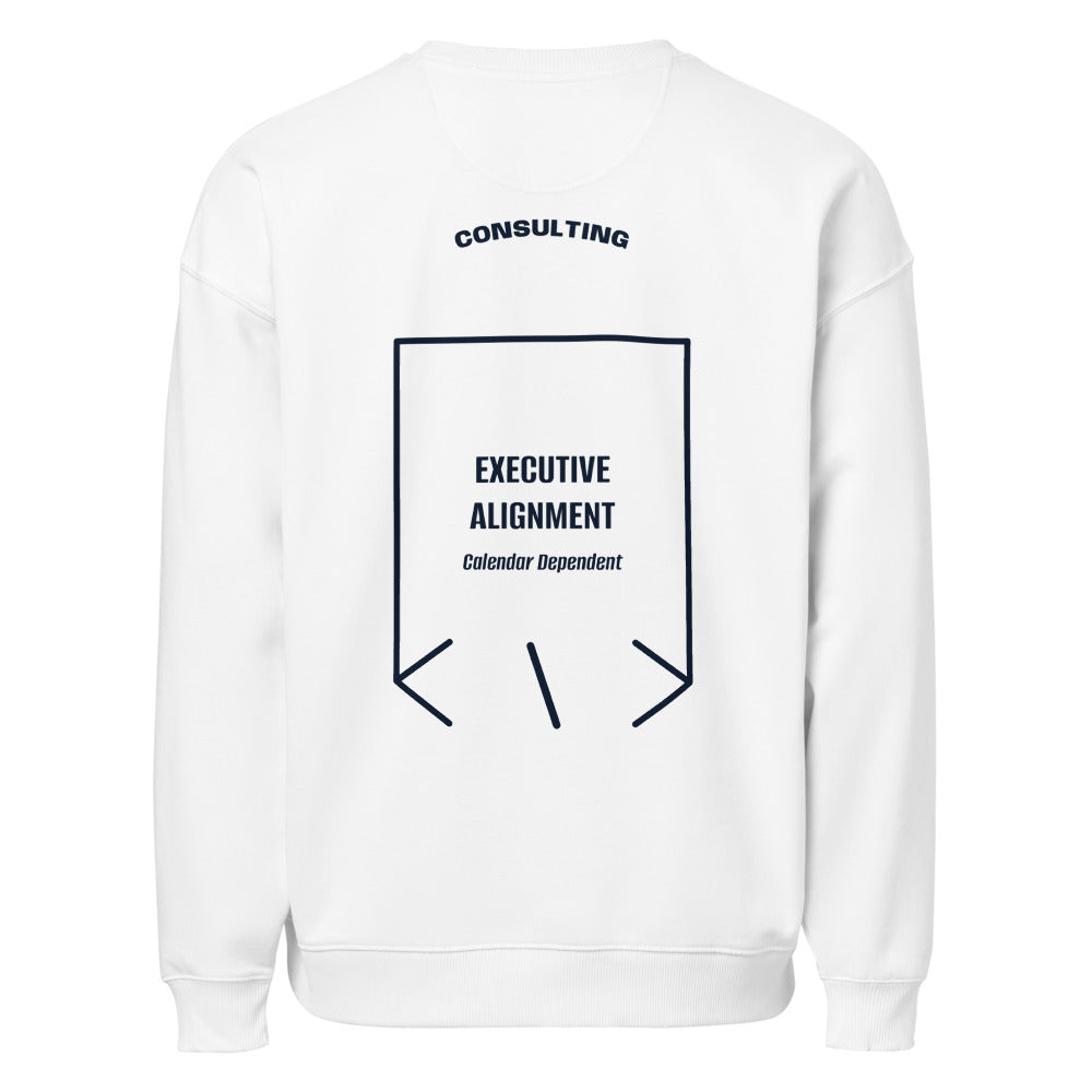 Executive Alignment — White French Navy back mockup