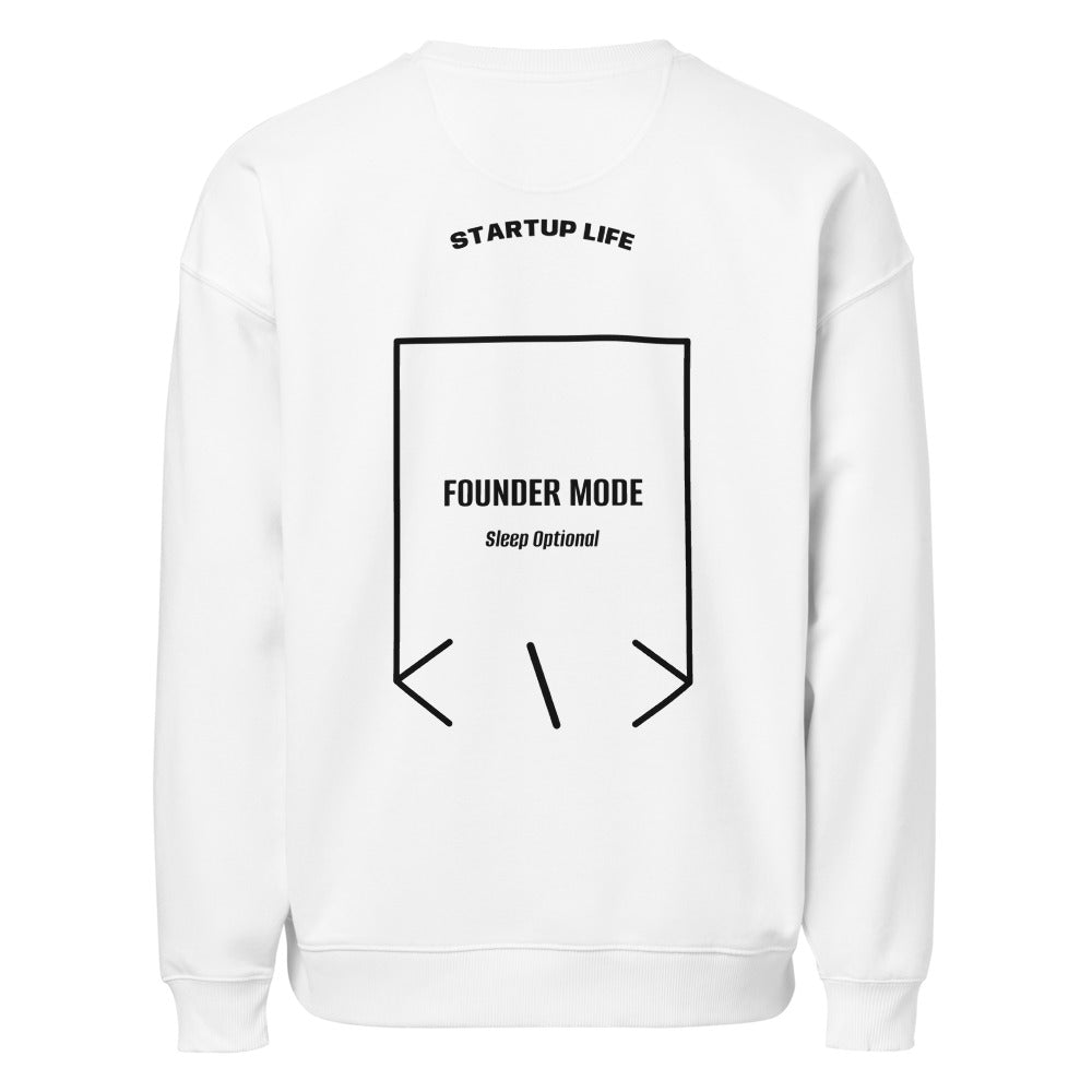 Founder Mode — White Black back mockup