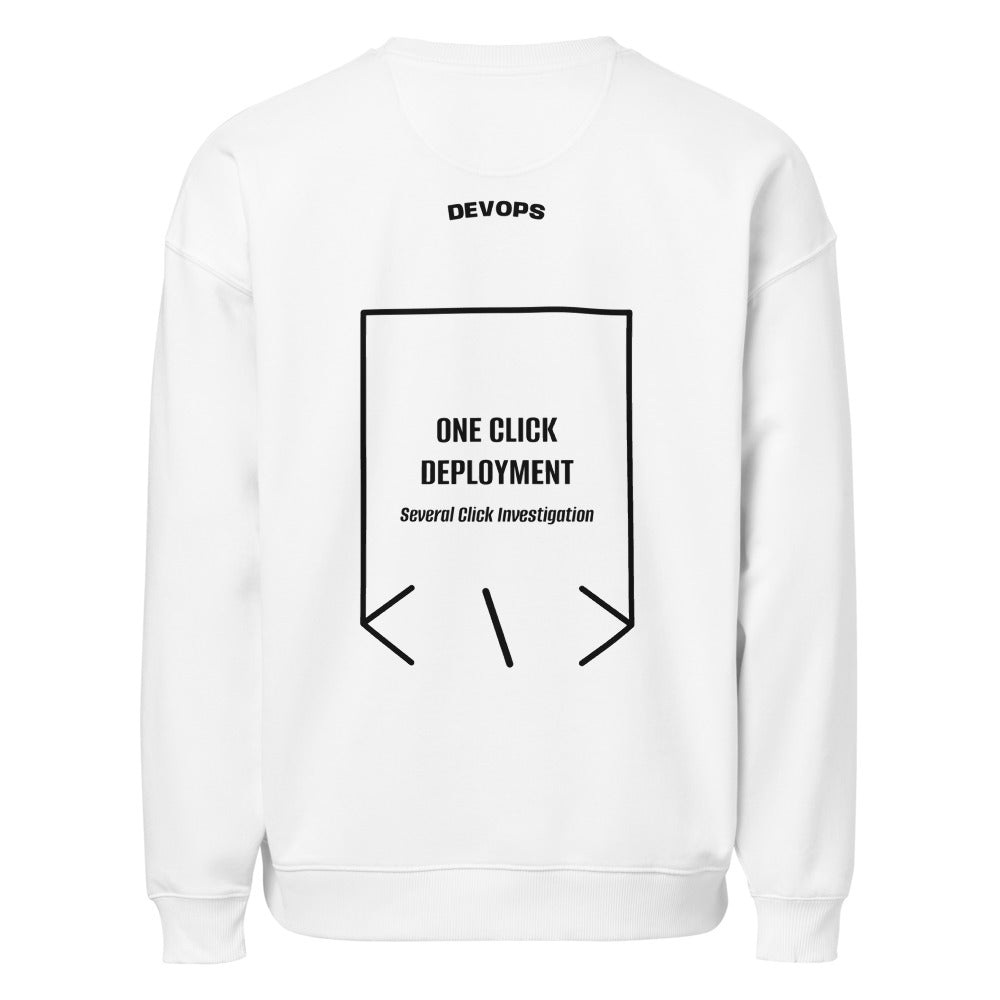 One Click Deployment — White Black back mockup