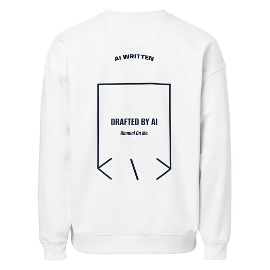 Drafted By AI — secondary back mockup
