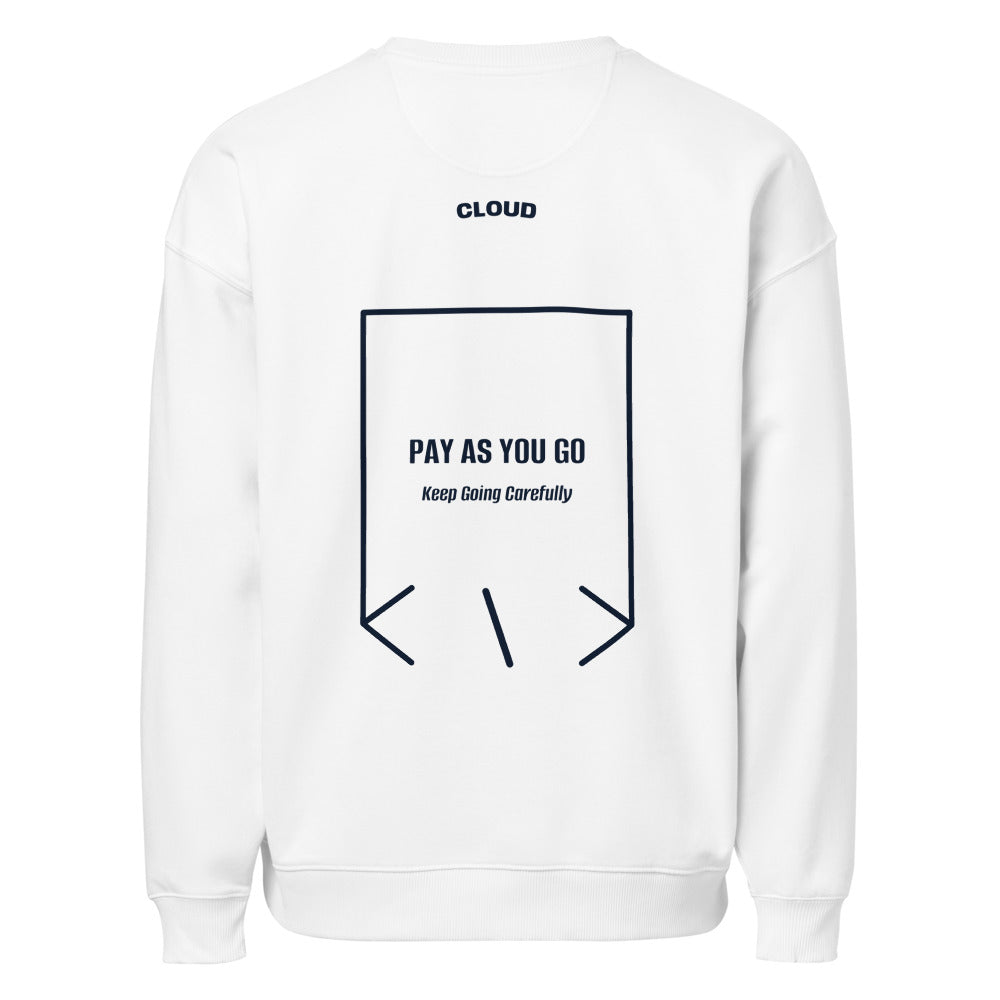 Pay As You Go — White French Navy back mockup
