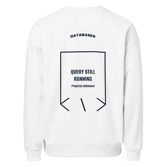 Query Still Running — secondary back mockup