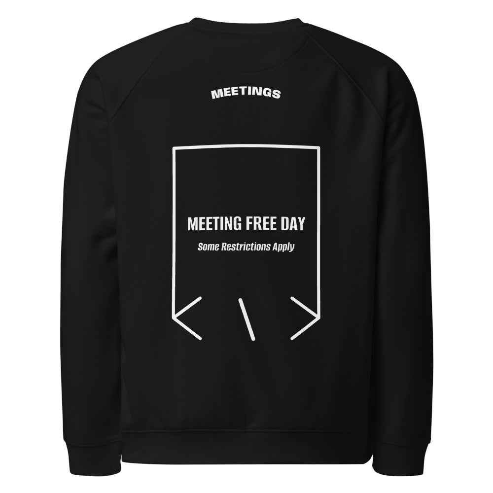 Meeting Free Day — Black White back mockup