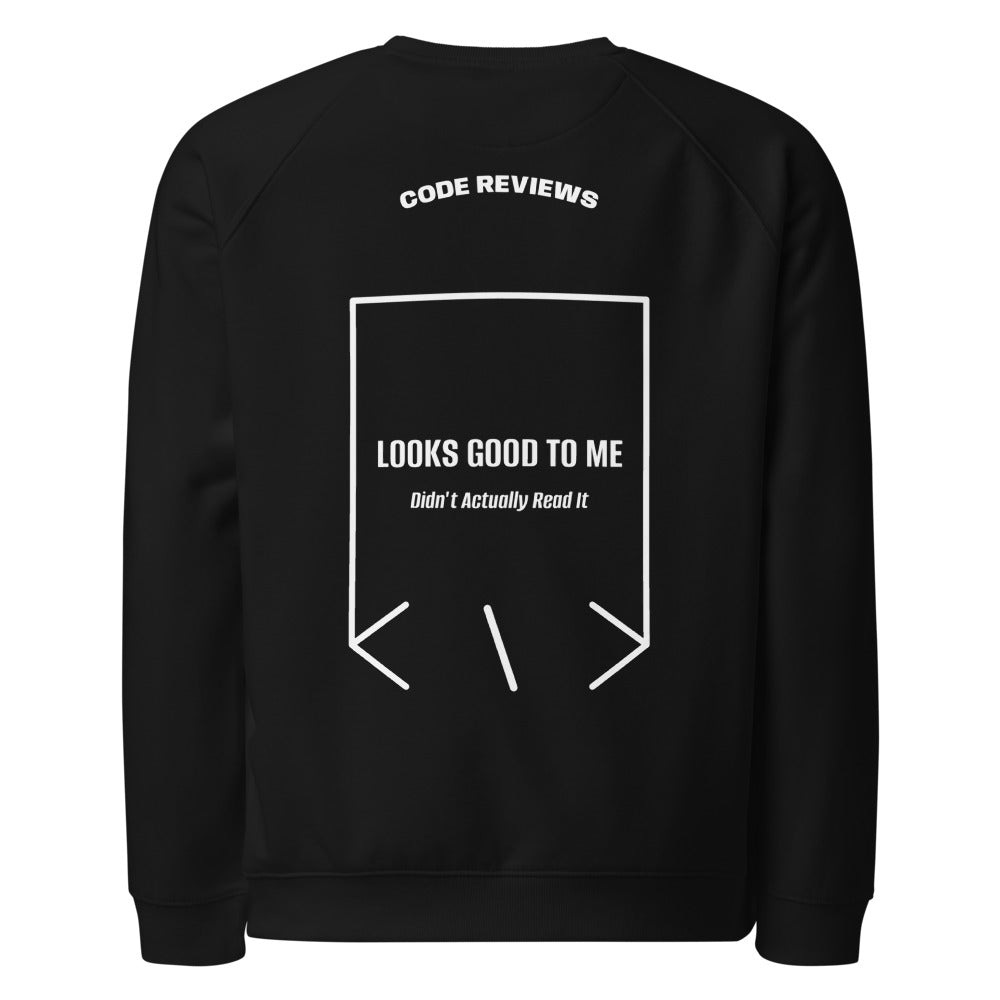Looks Good To Me — Black White back mockup