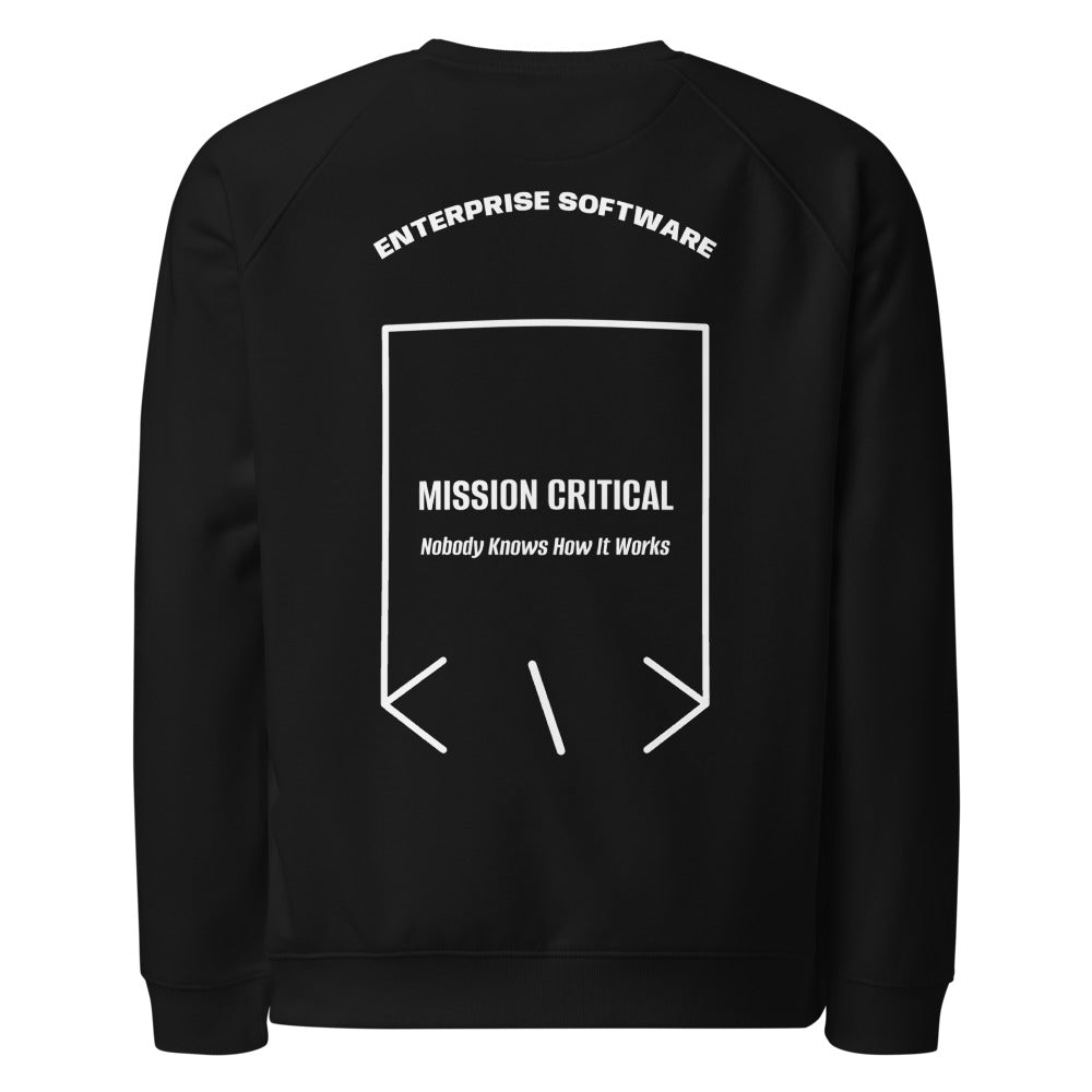 Mission Critical — Black White back mockup