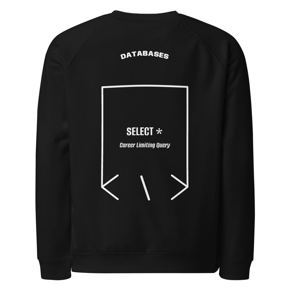 SELECT * — Black White back mockup