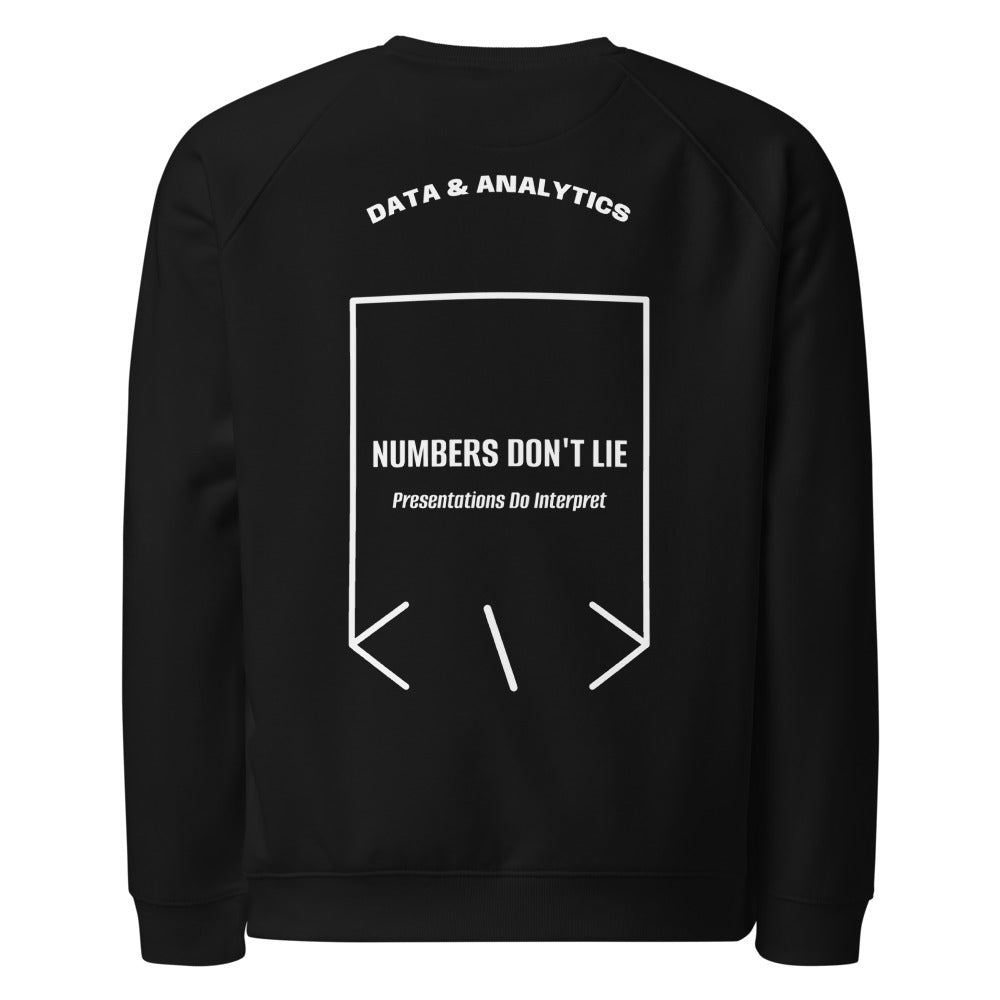 Numbers Don't Lie — Black White back mockup