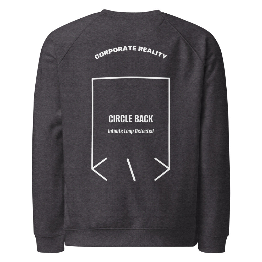 Circle Back — Charcoal Melange White back mockup