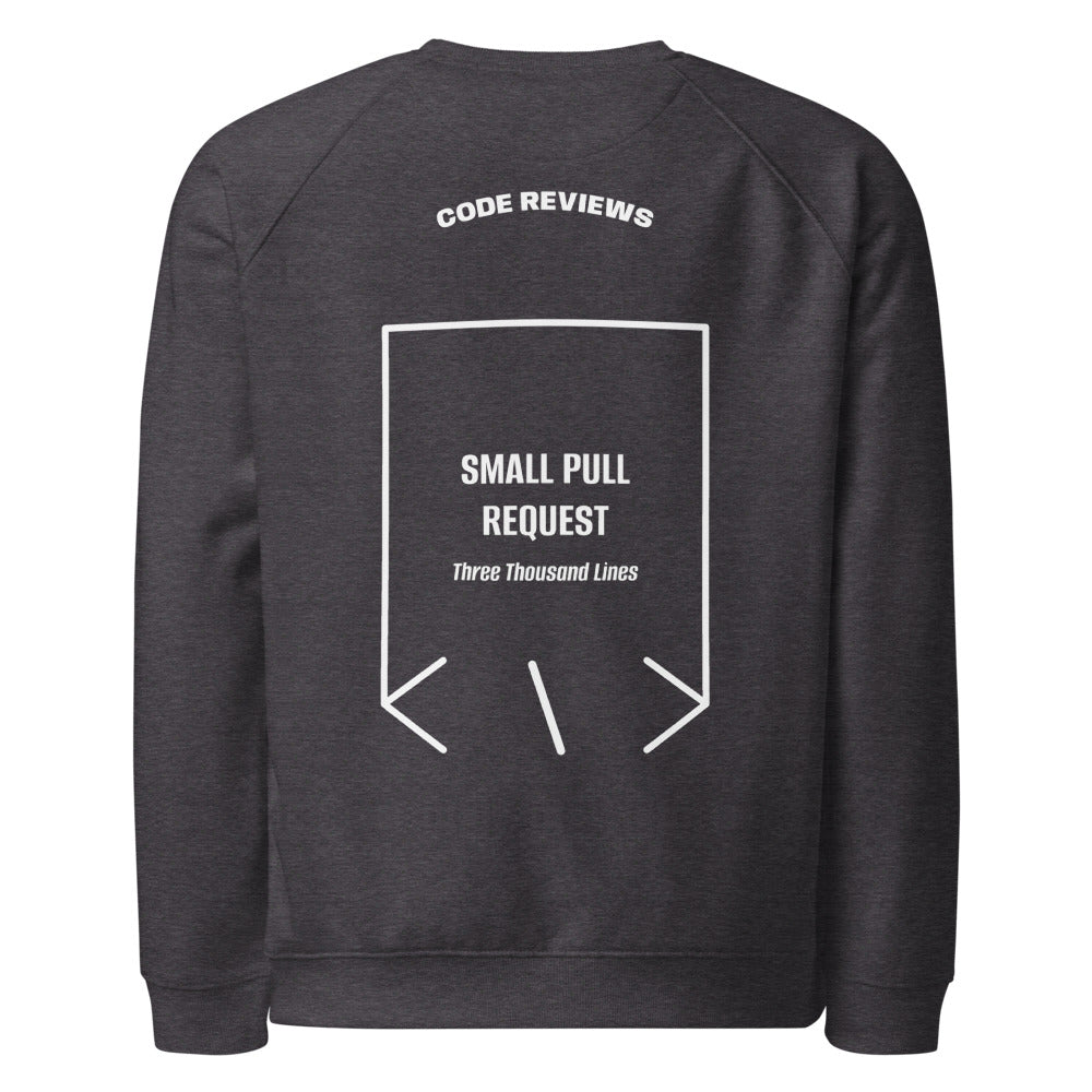 Small Pull Request — Charcoal Melange White back mockup