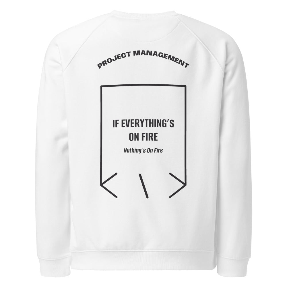 If Everything’s On Fire — White Charcoal Melange back mockup
