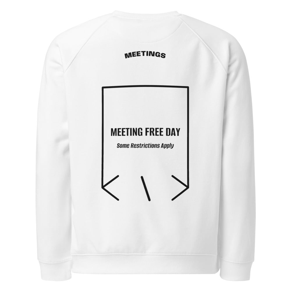 Meeting Free Day — White Black back mockup