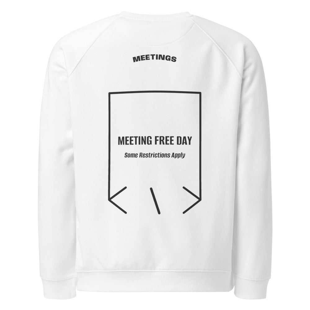 Meeting Free Day — White Charcoal Melange back mockup