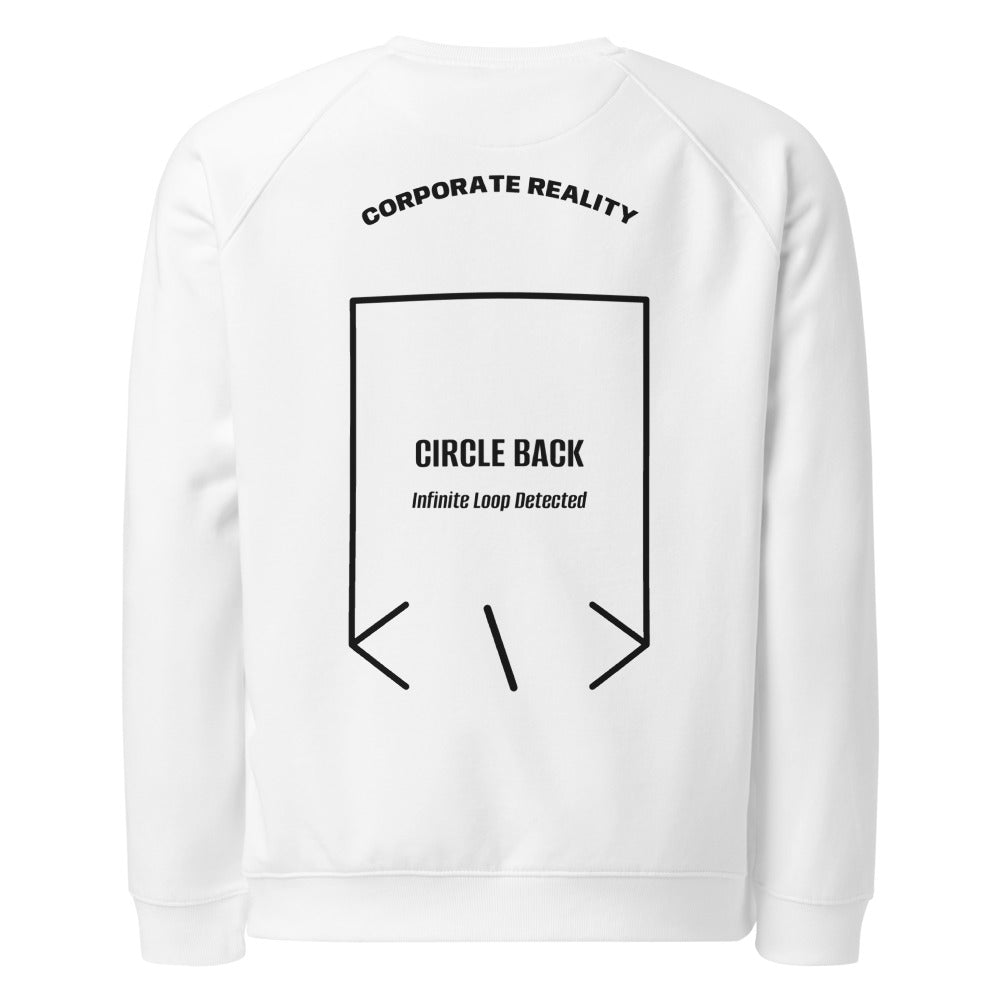 Circle Back — White Black back mockup