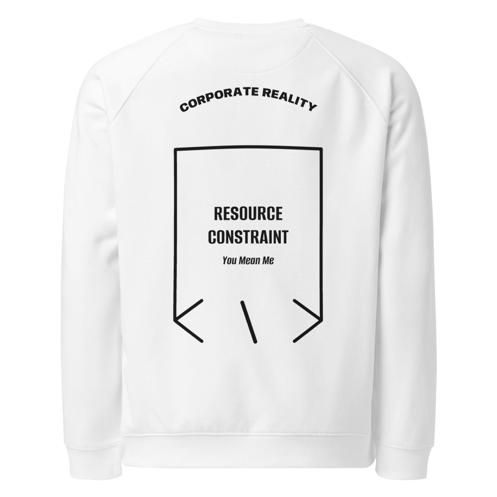 Resource Constraint — White Black back mockup