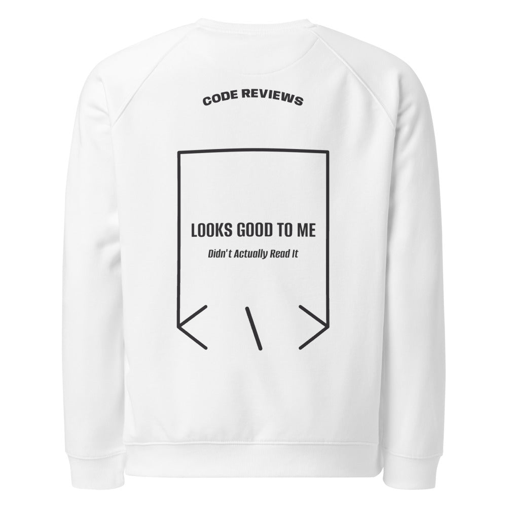 Looks Good To Me — White Charcoal Melange back mockup