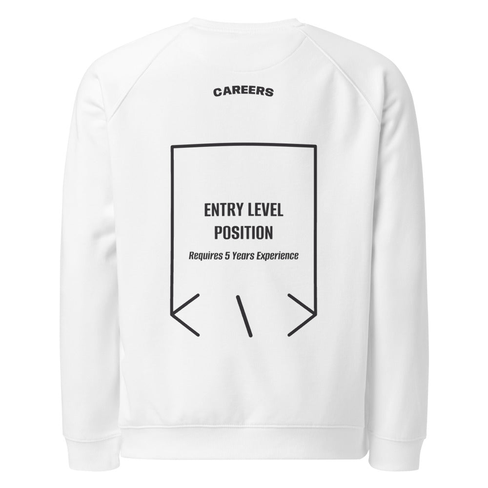 Entry Level Position — White Charcoal Melange back mockup