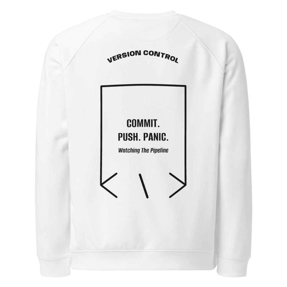 Commit. Push. Panic. — secondary back mockup
