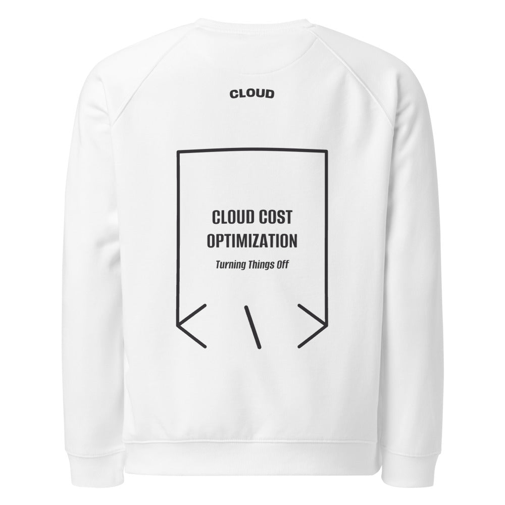 Cloud Cost Optimization — White Charcoal Melange back mockup