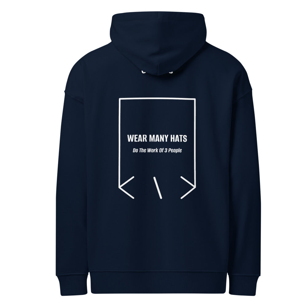 Wear Many Hats — French Navy White back mockup