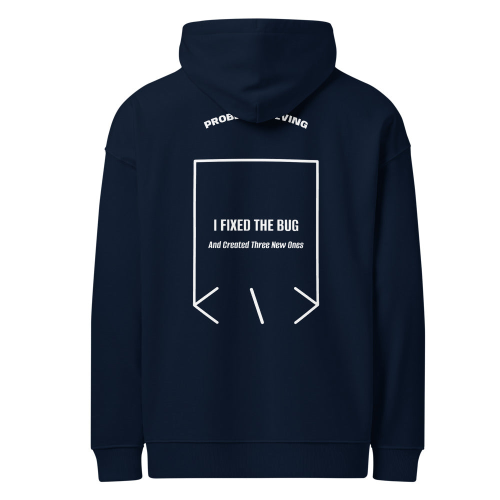 I Fixed The Bug — French Navy White back mockup