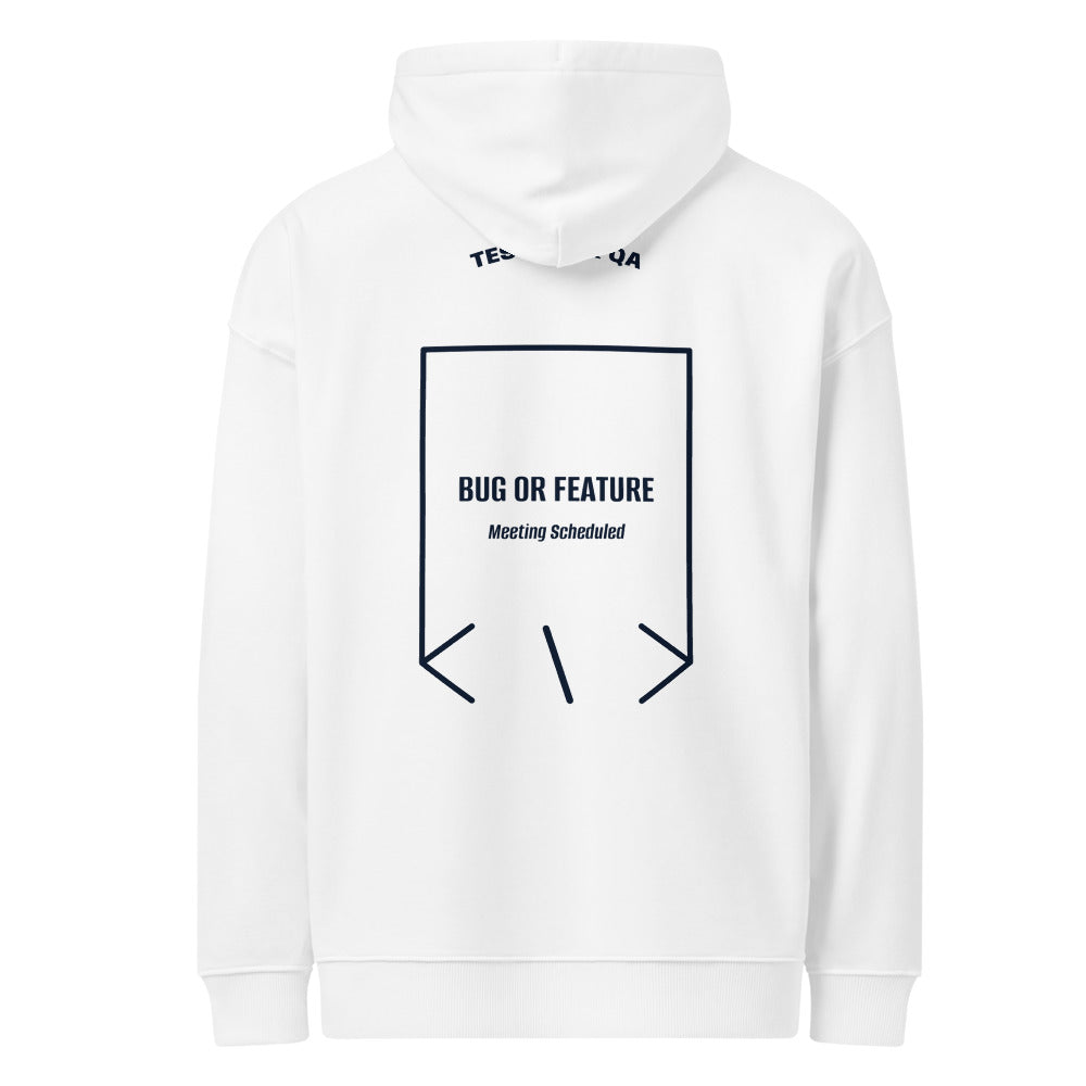 Bug Or Feature — White French Navy back mockup