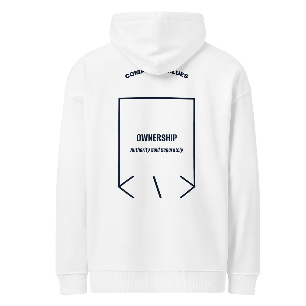Ownership — White French Navy back mockup