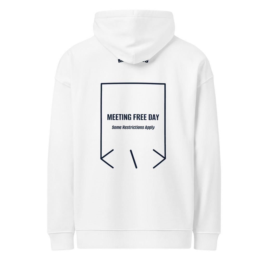 Meeting Free Day — White French Navy back mockup