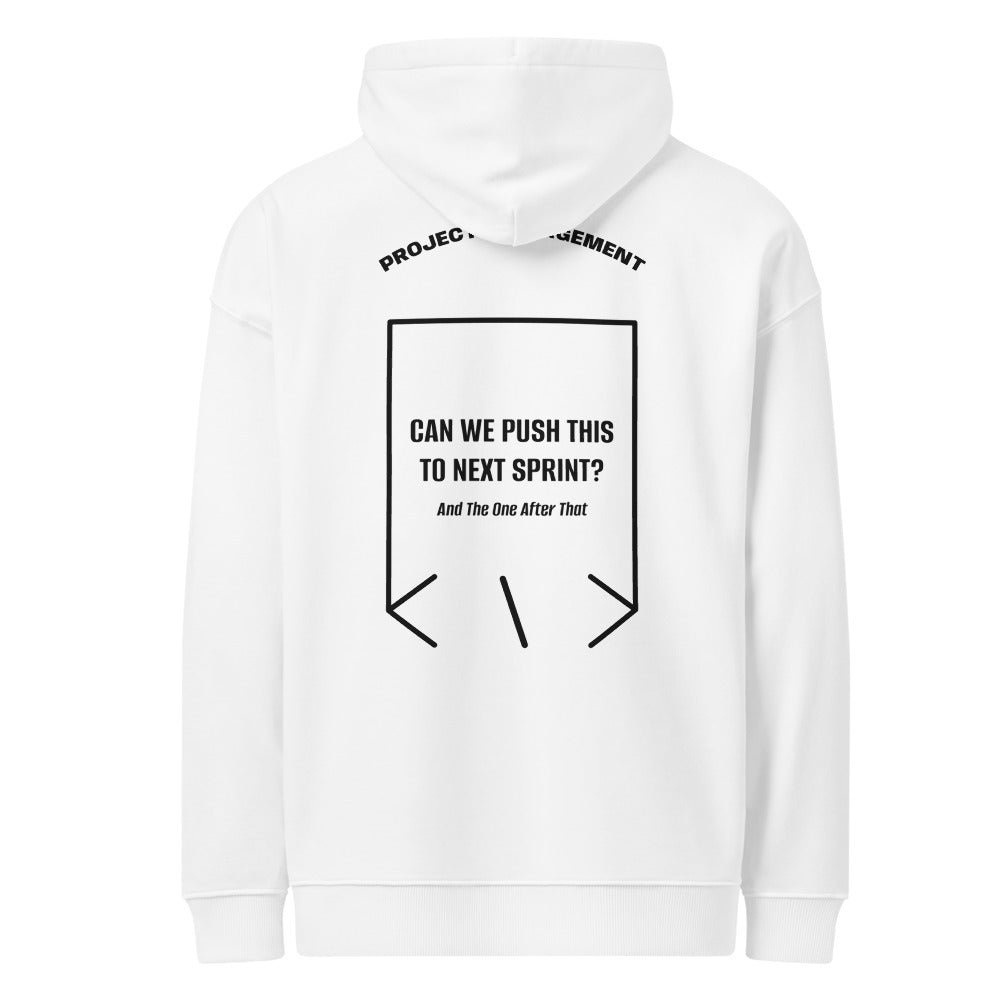 Can We Push This To Next Sprint? — White Black back mockup