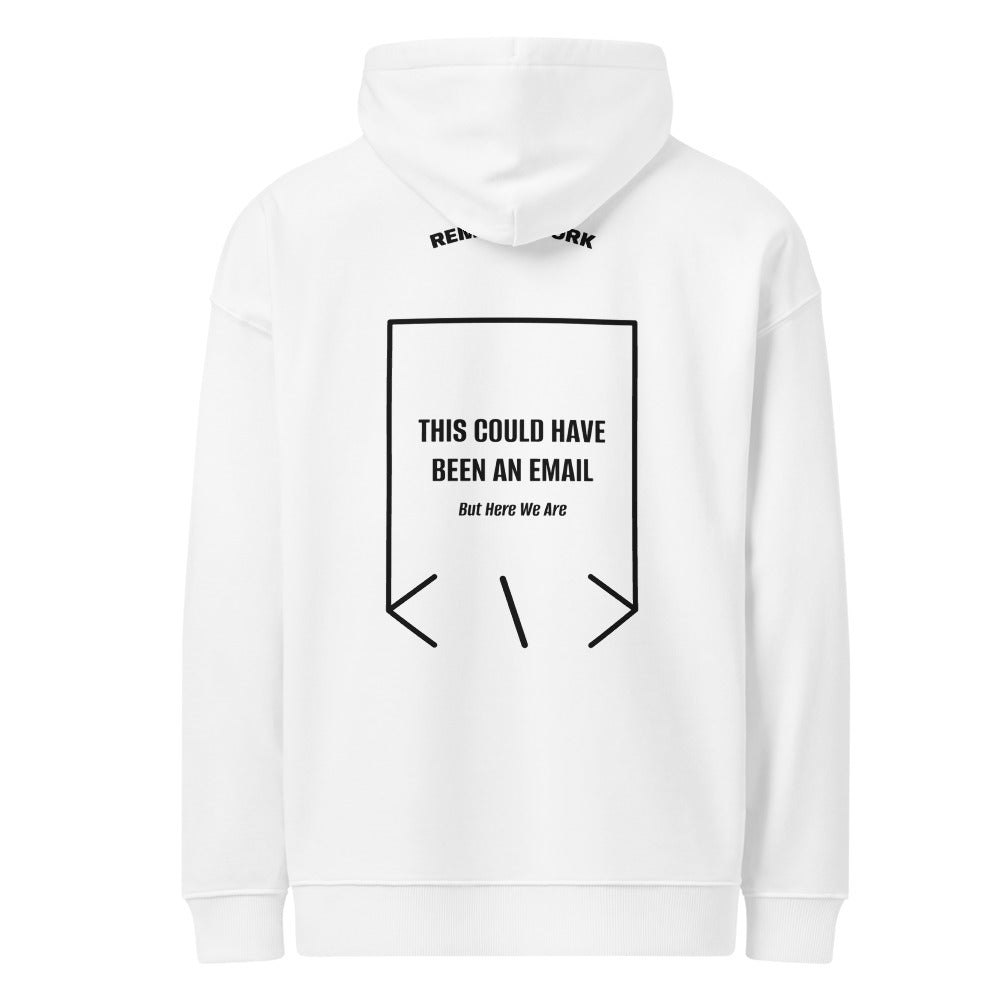 This Could Have Been An Email — White Black back mockup