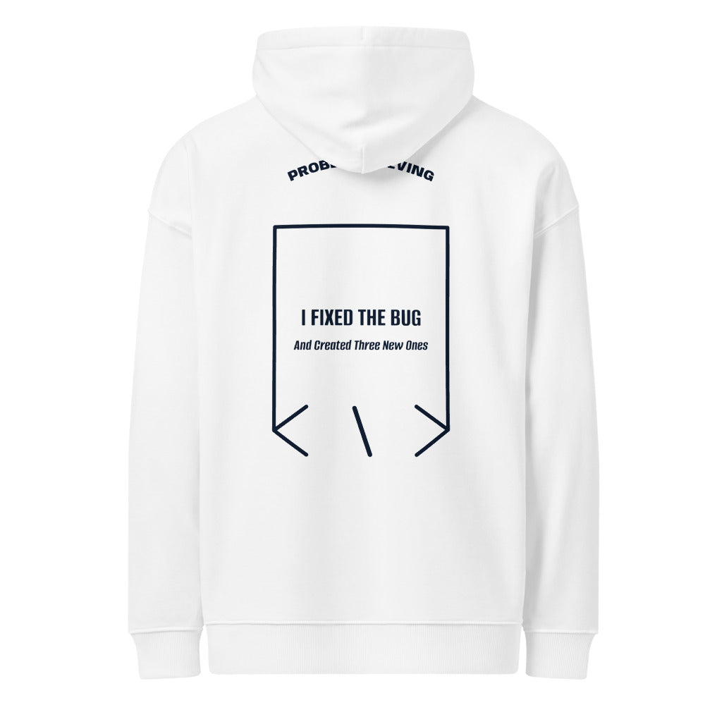 I Fixed The Bug — White French Navy back mockup