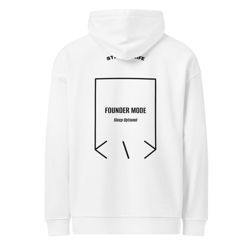 Founder Mode — White Black back mockup