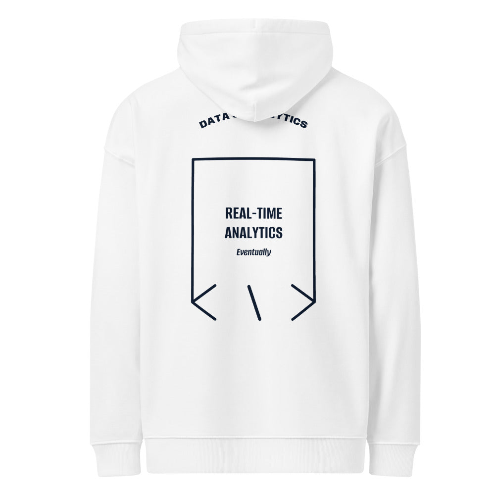 Real-Time Analytics — White French Navy back mockup