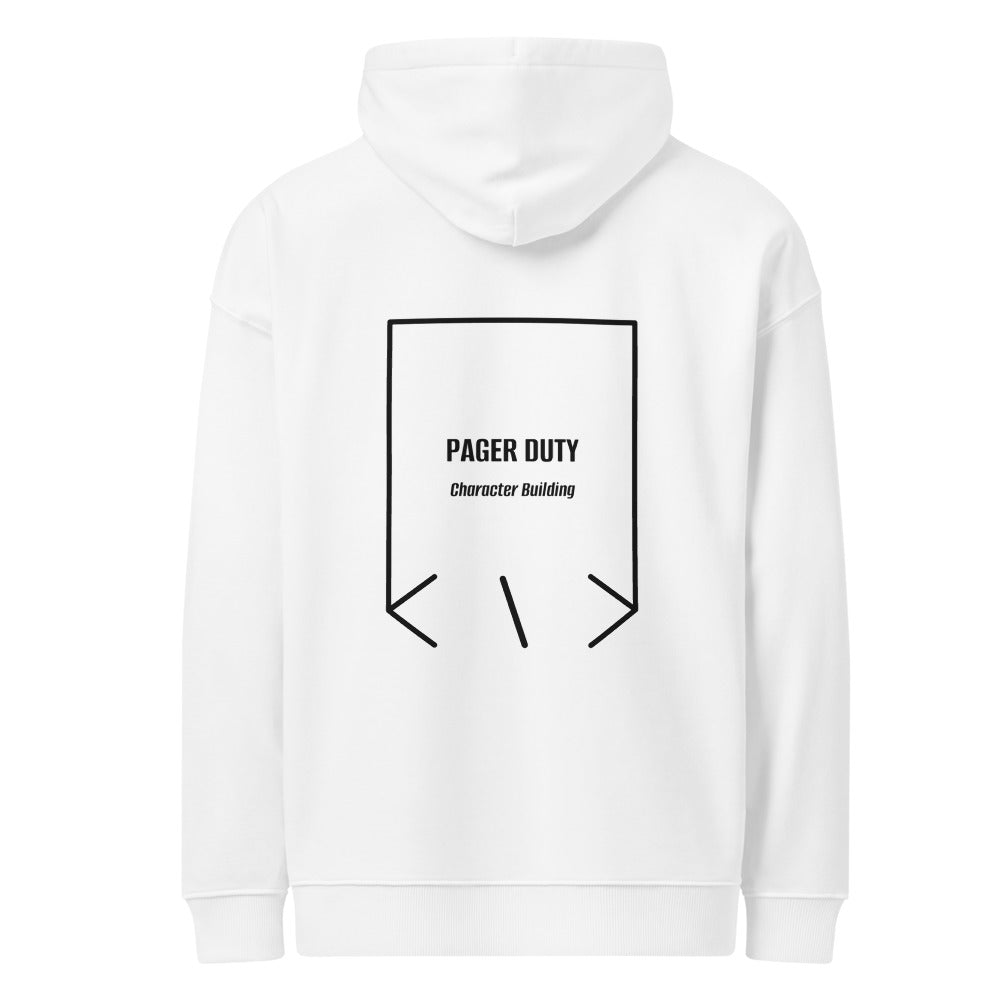 Pager Duty — White Black back mockup